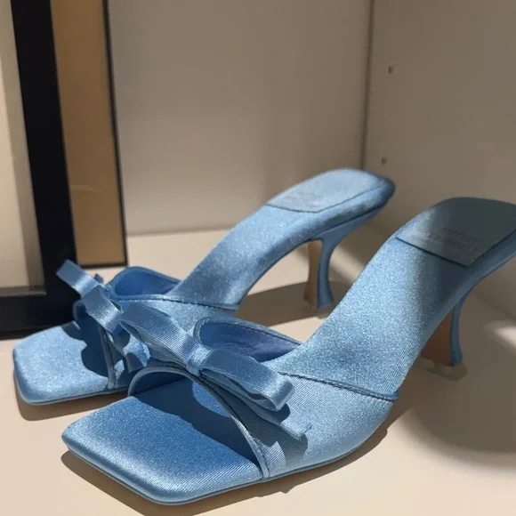 Jeffrey Campbell Sky Blue Knot-Detail Mule Heels - Picture 4 of 4